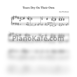 Ноты Amy Winehouse - Tears dry on their own (Piano cover) - предпросмотр
