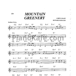 Ноты Lorenz Hart, Richard Rodgers - Mountain greenery - предпросмотр