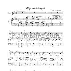 Ноты Luciano Pavarotti - Vaga Luna che Inargenti