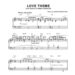 Ноты Andrea Morricone - Love Theme (from Nuovo Cinema Paradiso) - предпросмотр