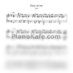 Ноты Adele - Easy on me (Переложение Ю. Ботыгиной) - предпросмотр