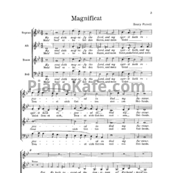 Ноты Генри Пёрселл - Magnificat соль минор (Z 231)