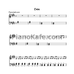 Ноты Ke$ha - C’mon - предпросмотр