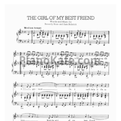 Ноты Elvis Presley - The girl of my best friend - предпросмотр
