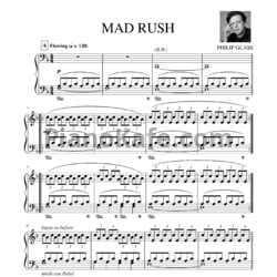 Ноты Philip Glass -  Mad rush - предпросмотр