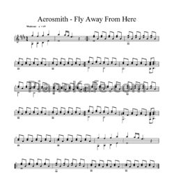 Ноты Aerosmith - Fly away from here - предпросмотр