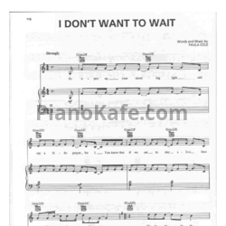 Ноты Paula Cole - I don't want to wait