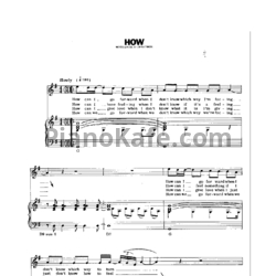 Ноты John Lennon - How - предпросмотр