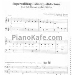 Ноты Richard M. Sherman and Robert B. Sherman - Supercalifragilisticexpialidocious - предпросмотр