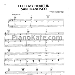 Ноты Tony Bennett - I left my heart in San Francisco - предпросмотр