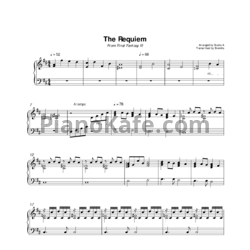 Ноты Nobuo Uematsu - The requiem (Studio A)