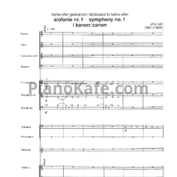 Ноты Арво Пярт - Симфония №1 (Полифоническая) - предпросмотр