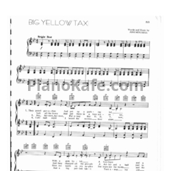 Ноты Counting Crows - Big yellow taxi - предпросмотр