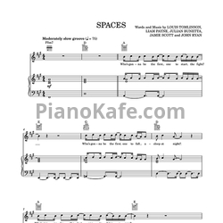 Ноты One Direction - Spaces - предпросмотр