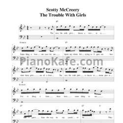 Ноты Scotty McCreery - The trouble with girls