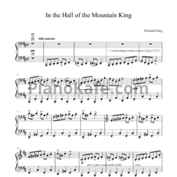 Ноты Эдвард Григ - В пещере горного короля (Версия 3) - предпросмотр