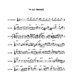 Ноты Paul Desmond - I'm old fashioned - предпросмотр