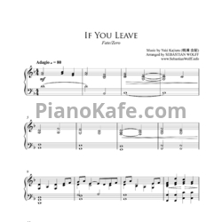 Ноты Yuki Kajiura - If you leave - предпросмотр