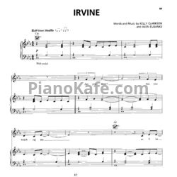 Ноты Kelly Clarkson - Irvine - предпросмотр