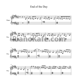 Ноты One Direction - End of the day - предпросмотр