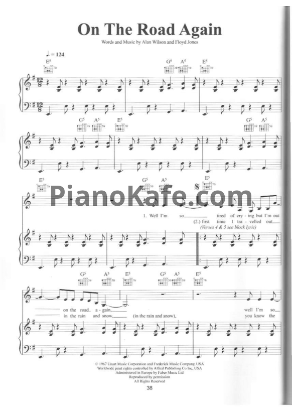 Ноты Katie Melua - On the road again - PianoKafe.com
