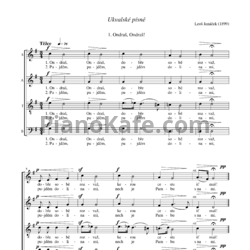 Ноты Леош Яначек - Ukvalské písně