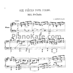 Ноты Антон Аренский - 6 пьес для фортепиано (Op. 53) - предпросмотр