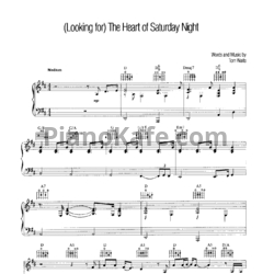 Ноты Tom Waits - (Looking for) The heart of saturday night - предпросмотр