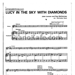 Ноты The Beatles - Lucy in the sky with diamonds (Версия 2) - предпросмотр