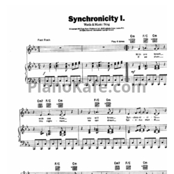Ноты The Police - Synchronicity I - предпросмотр
