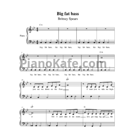 Ноты Britney Spears feat. will.I.Am - Big Fat Bass - предпросмотр