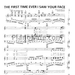 Ноты Ewan MacColl - The first time ever I saw your face