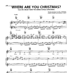 Ноты Faith Hill - Where Are You Christmas - предпросмотр