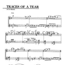 Ноты Al Di Meola - Traces of a tear - предпросмотр