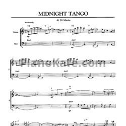 Ноты Al Di Meola - Midnight tango - предпросмотр
