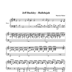 Ноты Jeff Buckley - Hallelujah - предпросмотр