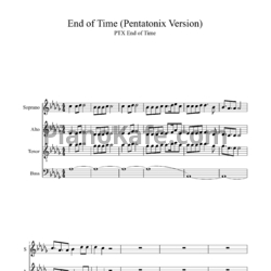 Ноты Pentatonix - End of time (Хоровая партитура) - предпросмотр