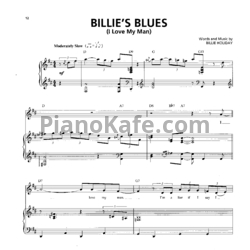 Ноты Billie Holiday - Billie's blues (I love my man) - предпросмотр