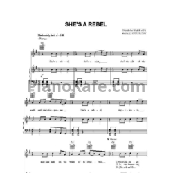 Ноты Green Day - She's a rebel - предпросмотр