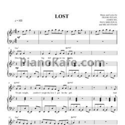 Ноты Frank Ocean - Lost - предпросмотр