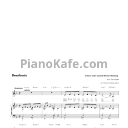 Ноты Antonio Carlos Jobim & Newton Mendonç - Desafinado - предпросмотр