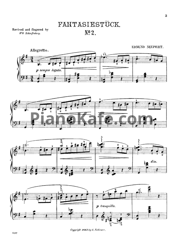 Ноты Э. Нейперт - Вальс-каприс (Op. 57, №2) - PianoKafe.com