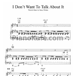 Ноты Crazy Horse - I don't want to talk about it - предпросмотр