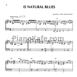 Ноты Wes Montgomery - D Natural blues