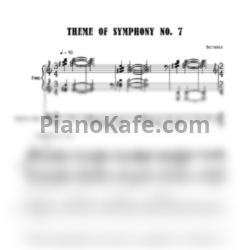 Ноты Jacques Loussier Trio - Theme of Symphony No. 7 (Л. Бетховен) - предпросмотр