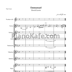 Ноты David Lewis - Emmanuel (Партитура и партии) - предпросмотр