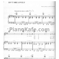Ноты Stevie Wonder - Isn't she lovely - предпросмотр
