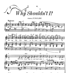 Ноты Cole Porter - Why shouldn't I? - предпросмотр