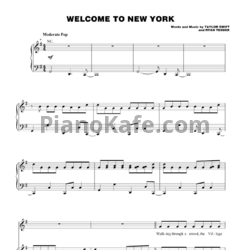 Ноты Taylor Swift - Welcome to New York (Версия 2) - предпросмотр