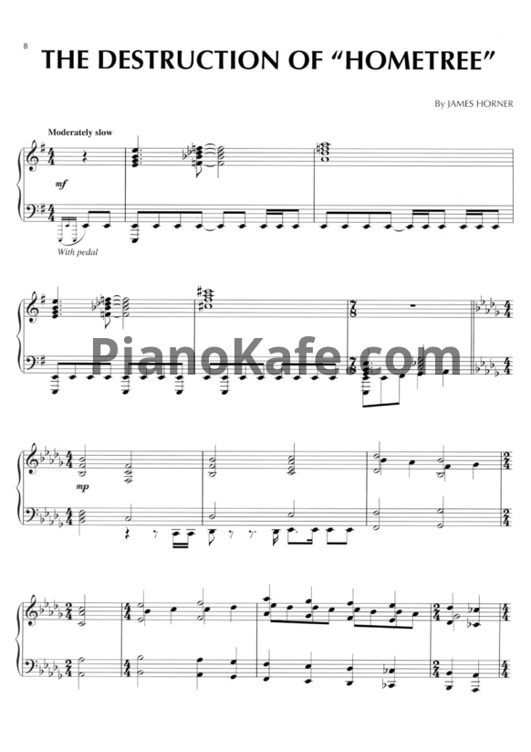 Ноты James Horner - Avatar (Книга нот) - PianoKafe.com
